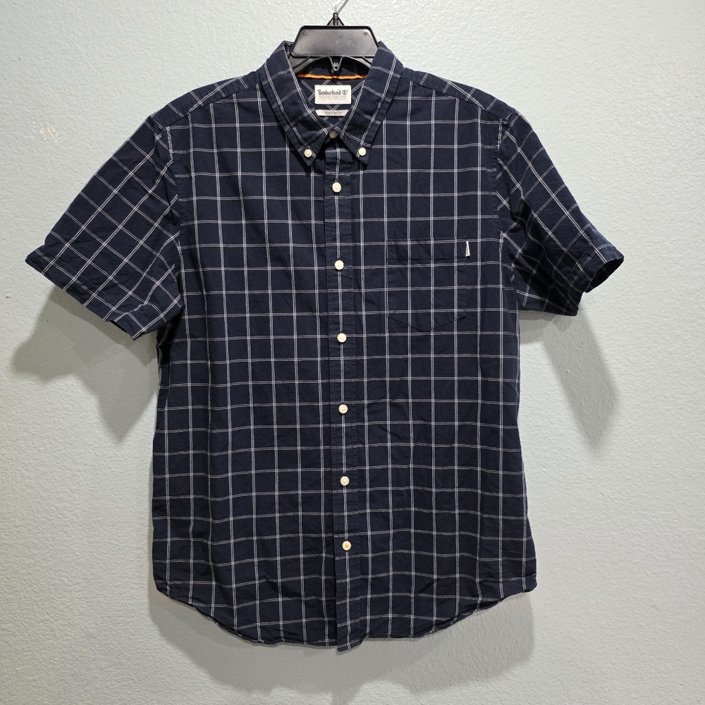 Timberland Blue Checkered Men's Shirt Large